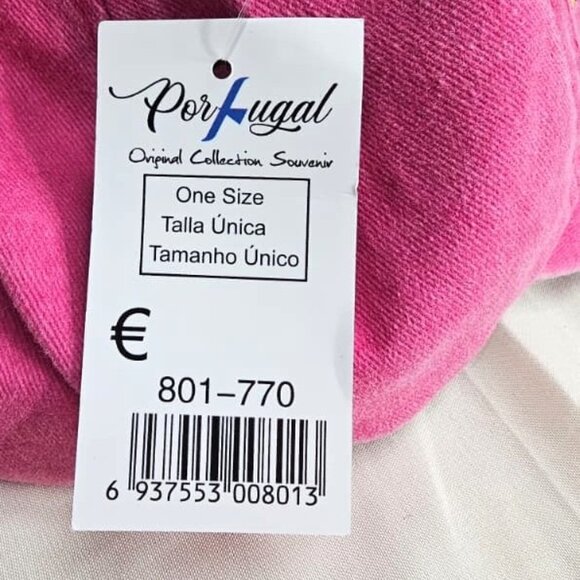 PINK PORTUGAL BASEBALL CAP ORIGINAL COLLECTION SOUVENIR 100% COTTON ONE SIZE - Picture 3 of 4